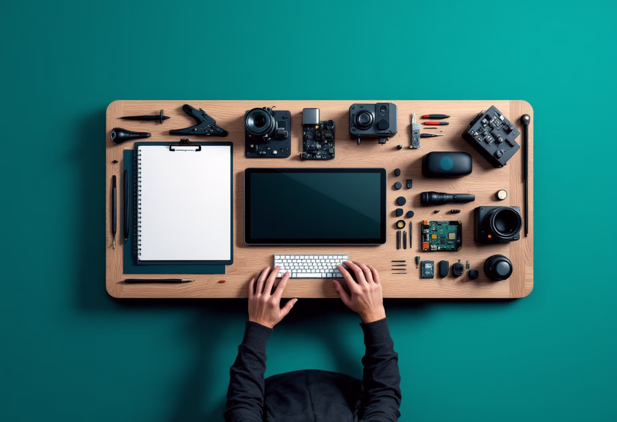 [background image] electronics workbench