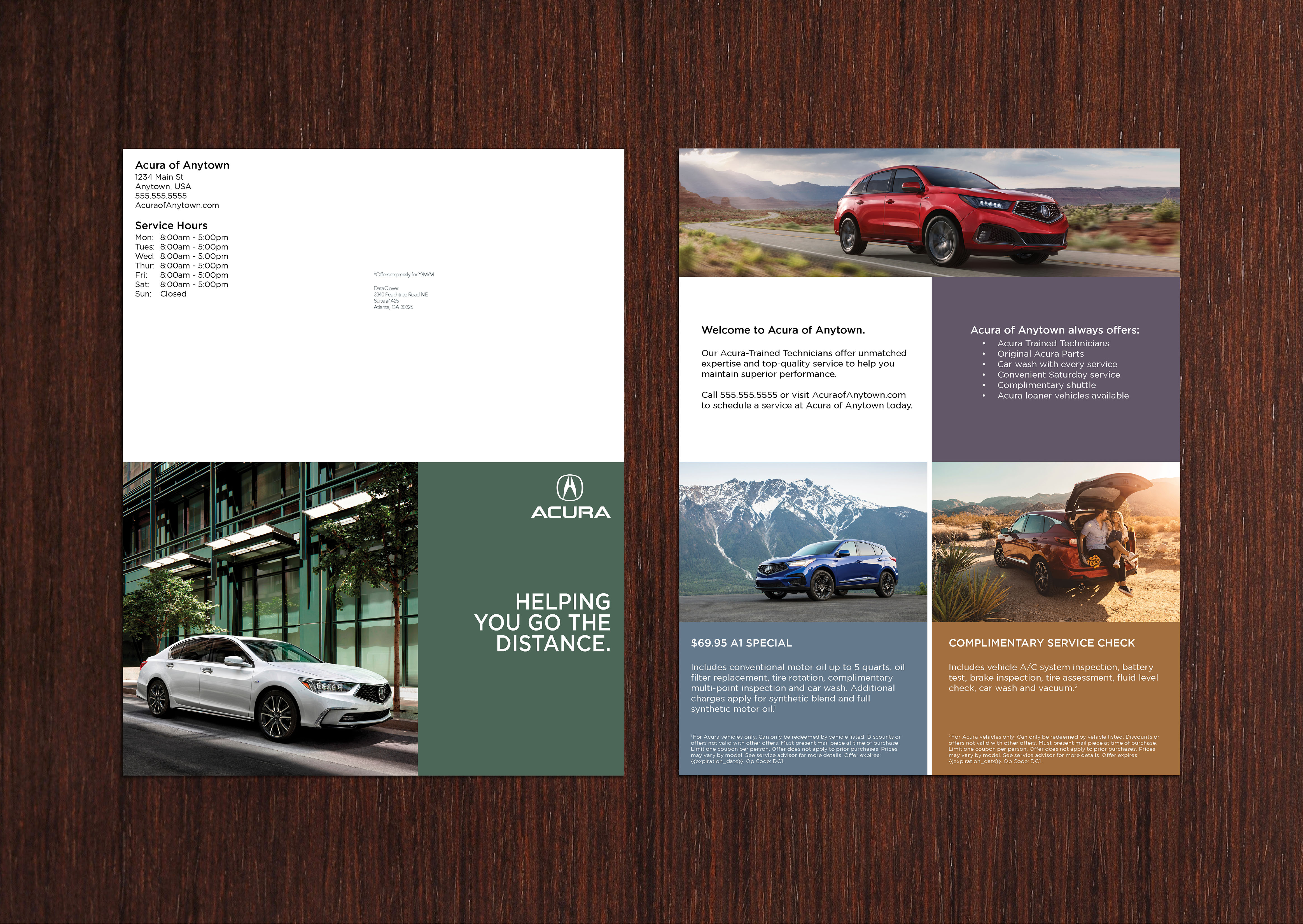 Sample Acura mailers