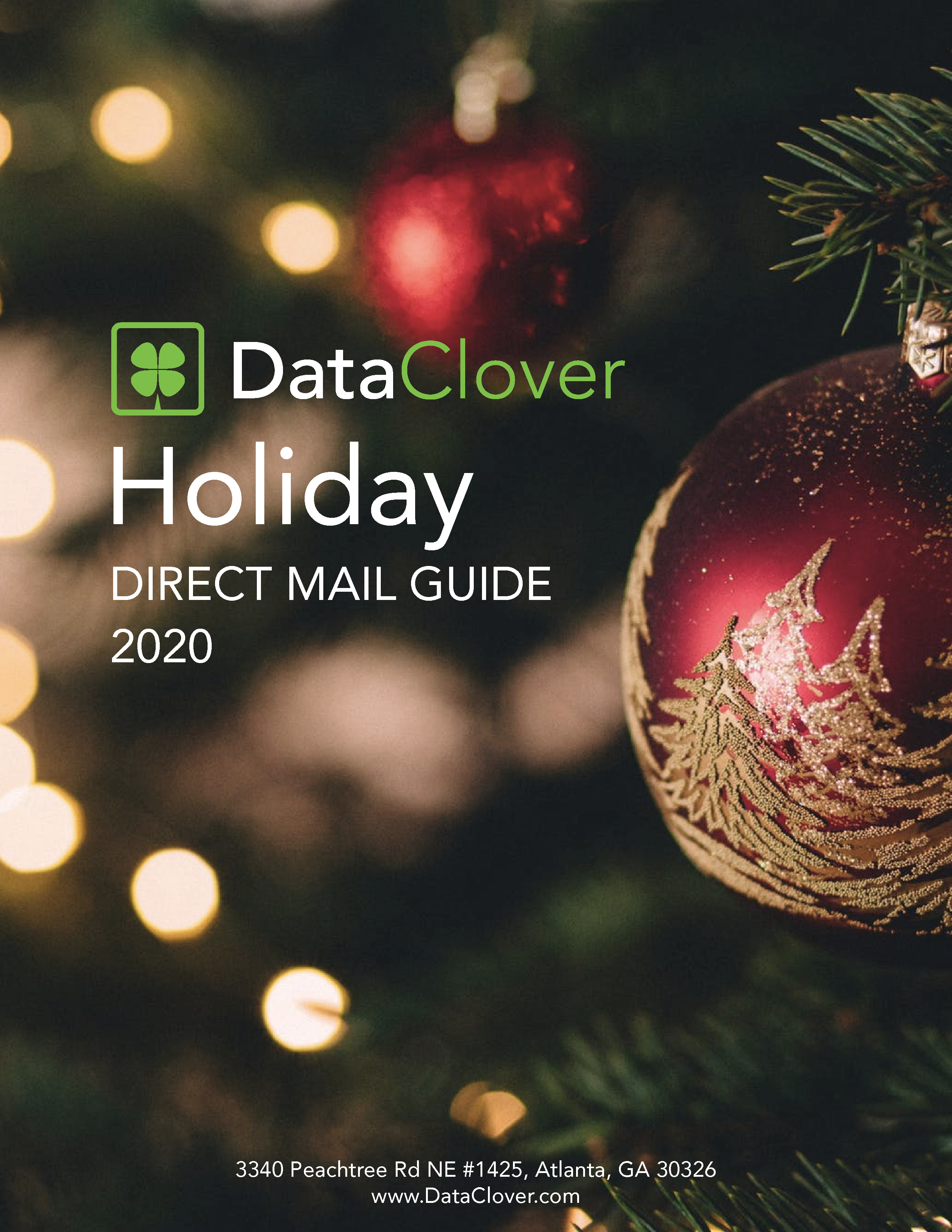 DataClover holiday direct mail guide cover