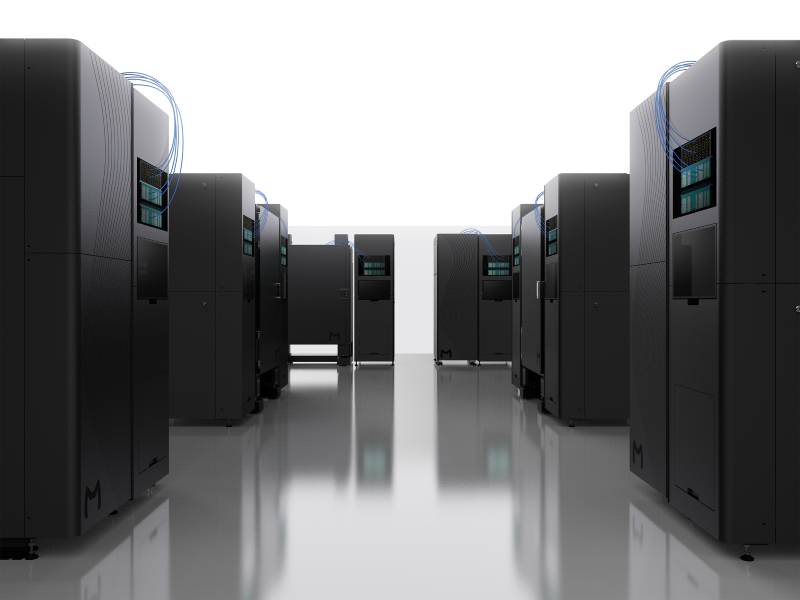 A data center packed with Maybell dilution refrigerators