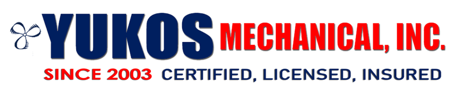 Yukos Mechanical, Inc. logo – Certified HVAC company since 2003, licensed and insured