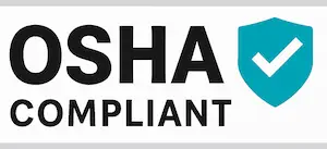 OSHA Compliant certification badge – safety approved HVAC contractor Yukos Mechanical New York