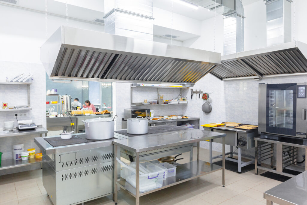 image of kitchen during service (for a fine dining restaurant)