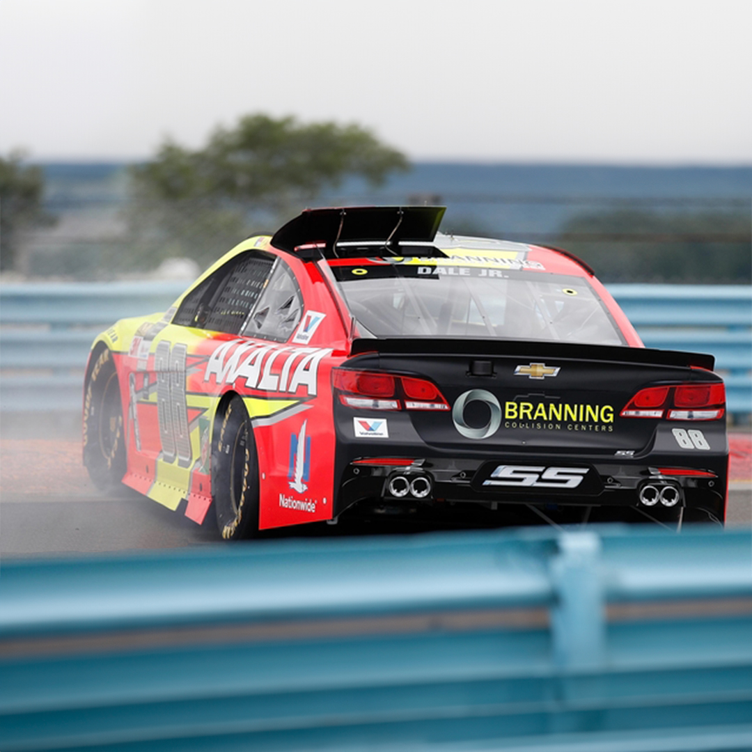 Branning logo on nascar