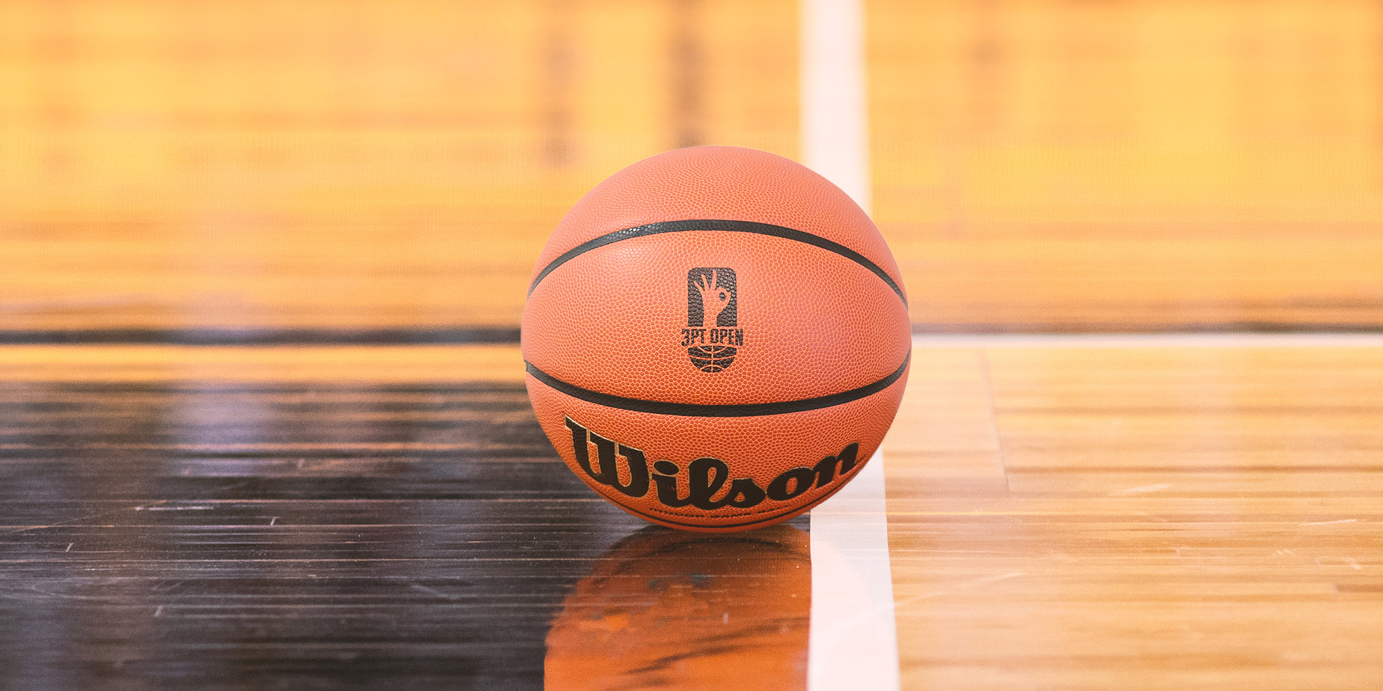 basketball with 3pt open logo