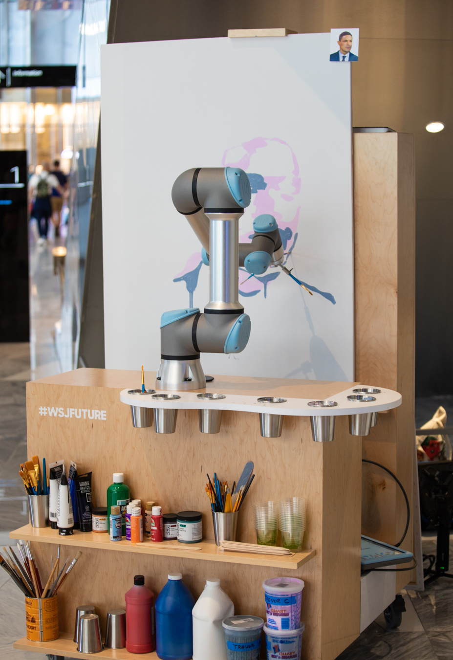 Painting robot arm