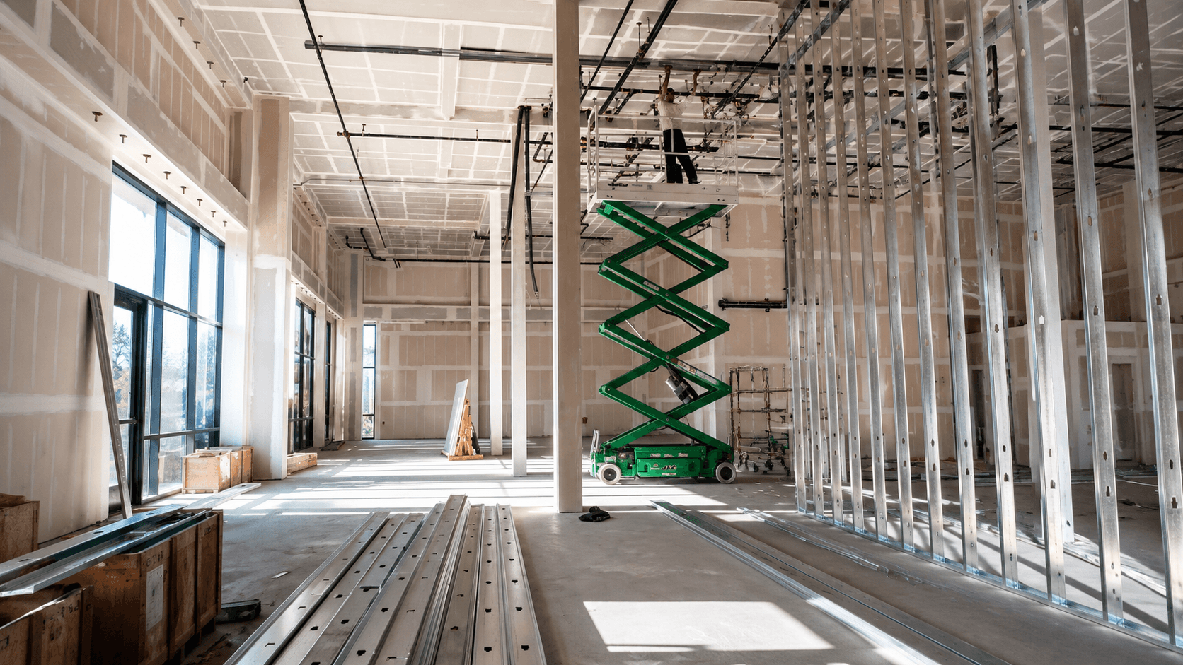 Commercial property renovation and interior improvement project by Quest MS Construction