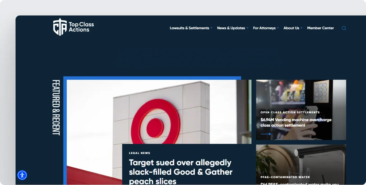 topclass-actions-homepage