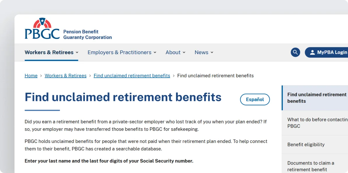 pbgc-retirement-benefits