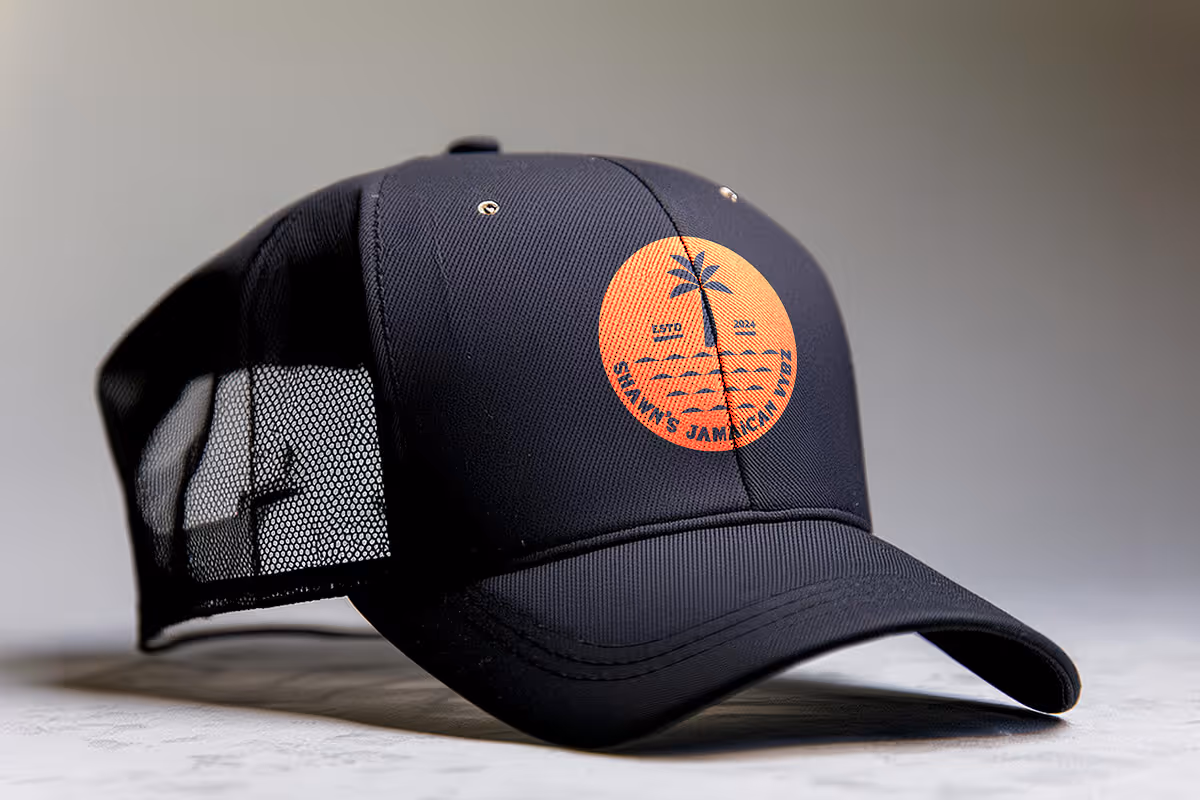 Branded mockups showcasing logo and visual design on real-world assets