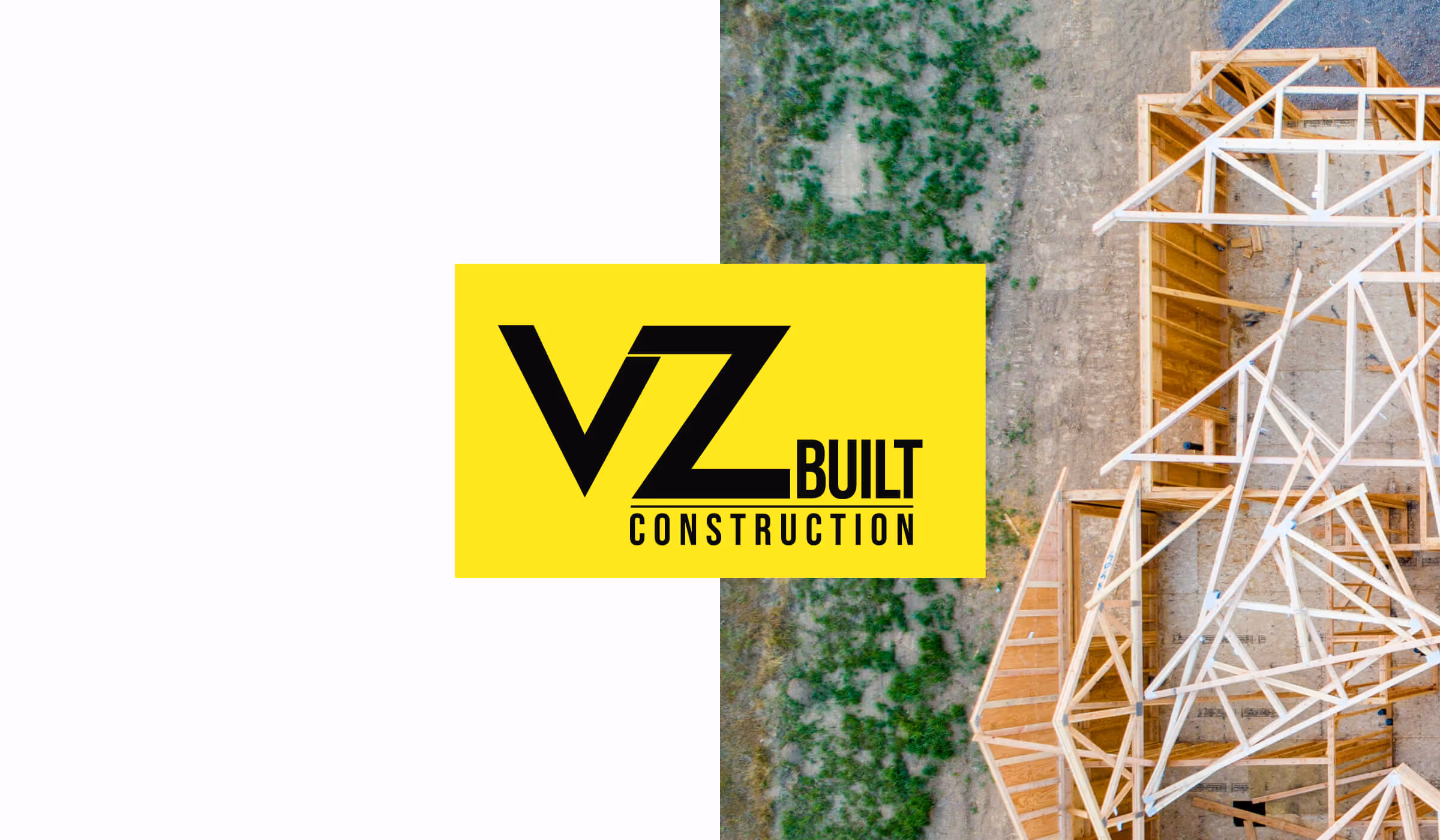 Cover photo for VZ Built Construction showing the framing of a home built in Central Oregon