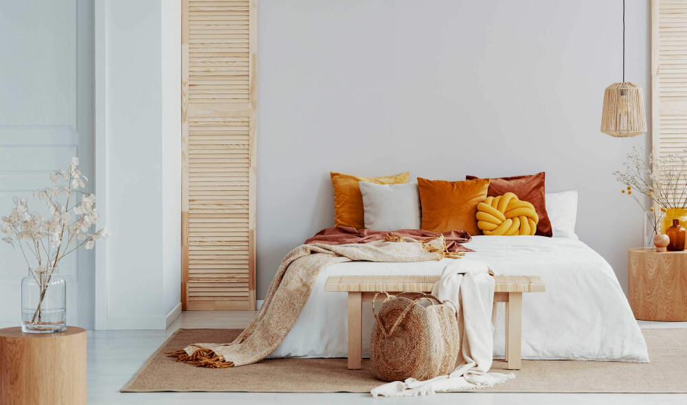 A beautifully decorated bedroom from Hayes Valley