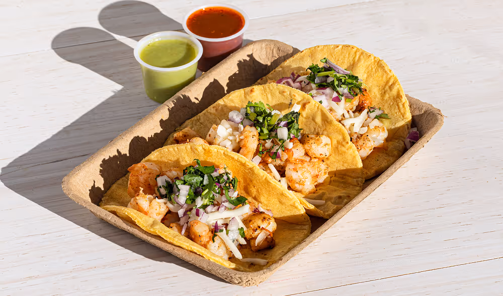A mouthwatering image of tacos served at El Taquero food truck in Bend, Oregon