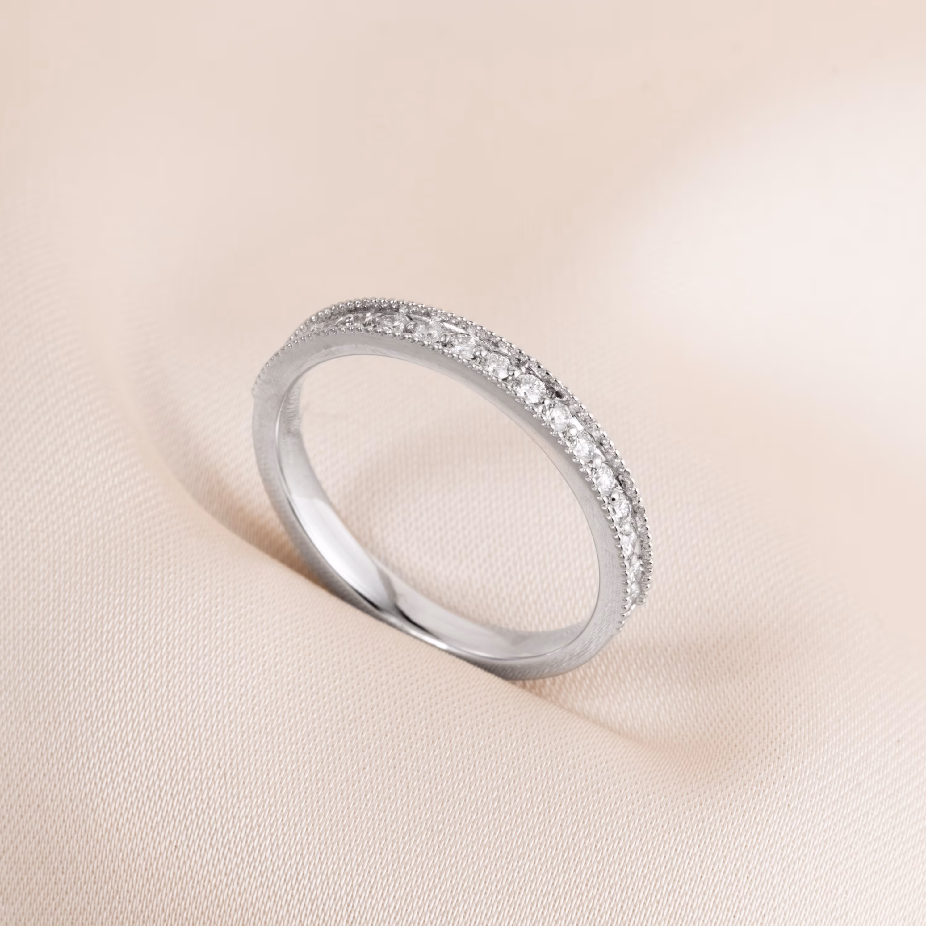 L5CR074 / L5CR095_Nhẫn cưới Kim Cương Tự Nhiên