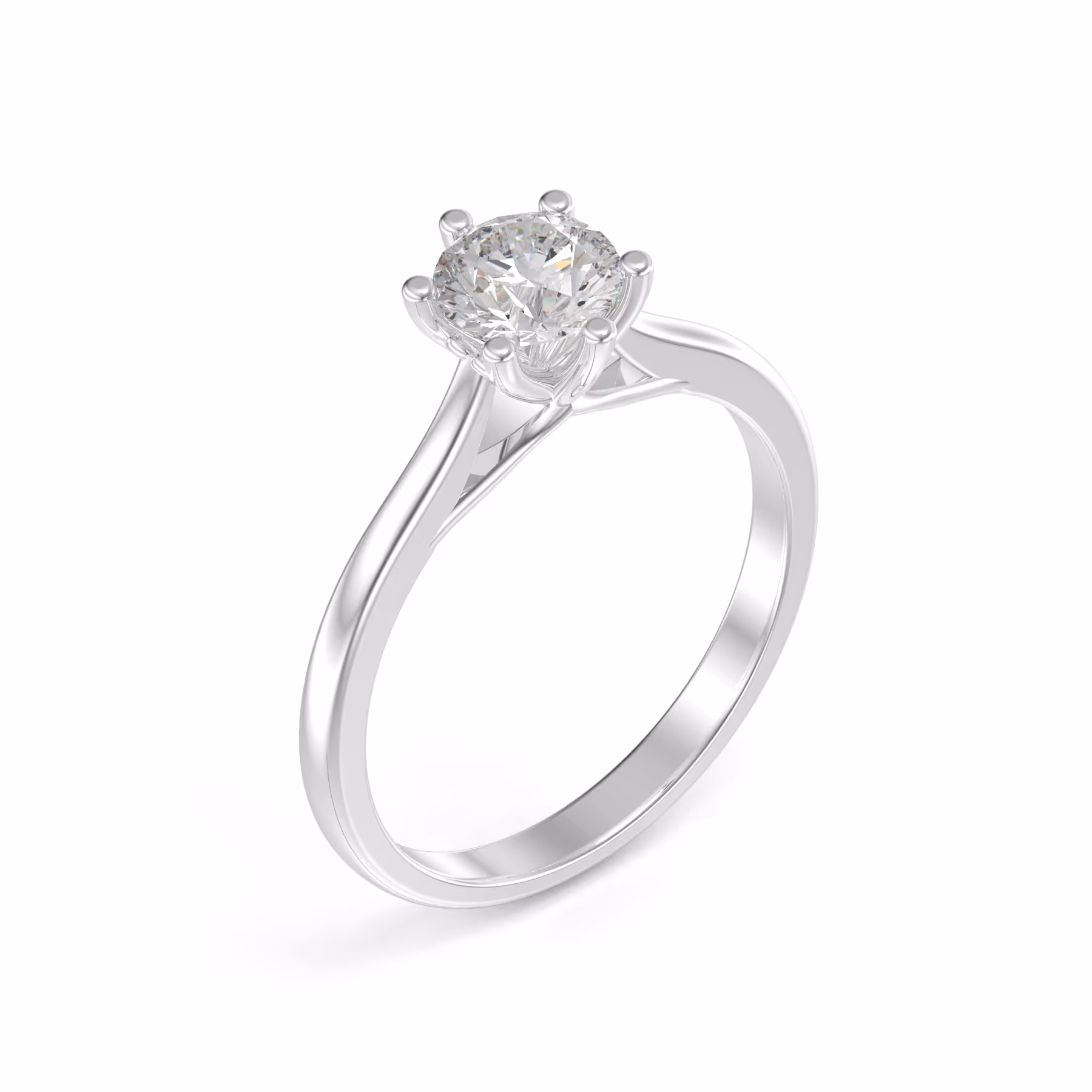 6 Prong Solitaire Kim Cương Tự Nhiên
