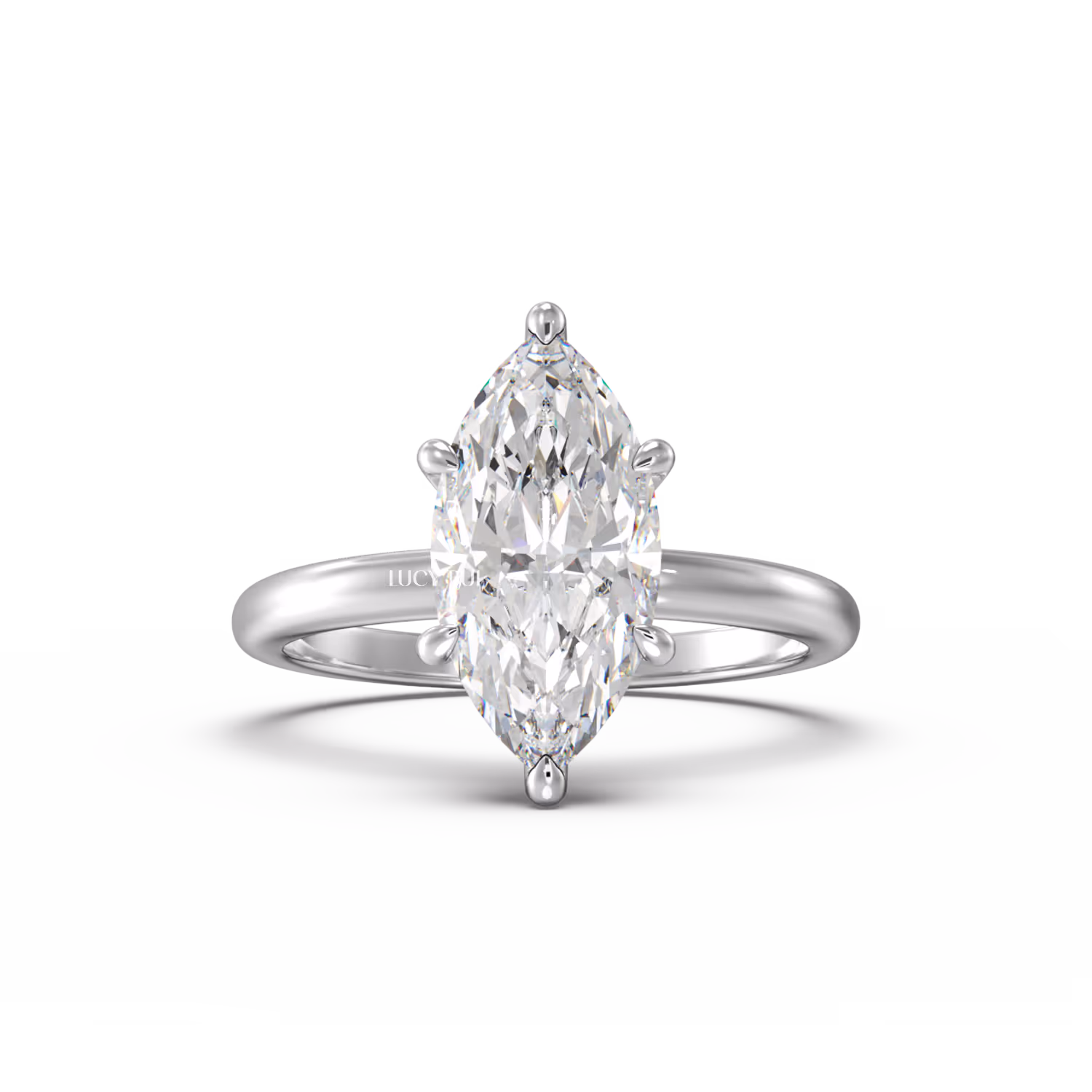 Marquise Solitaire Kim Cương Lab Grown