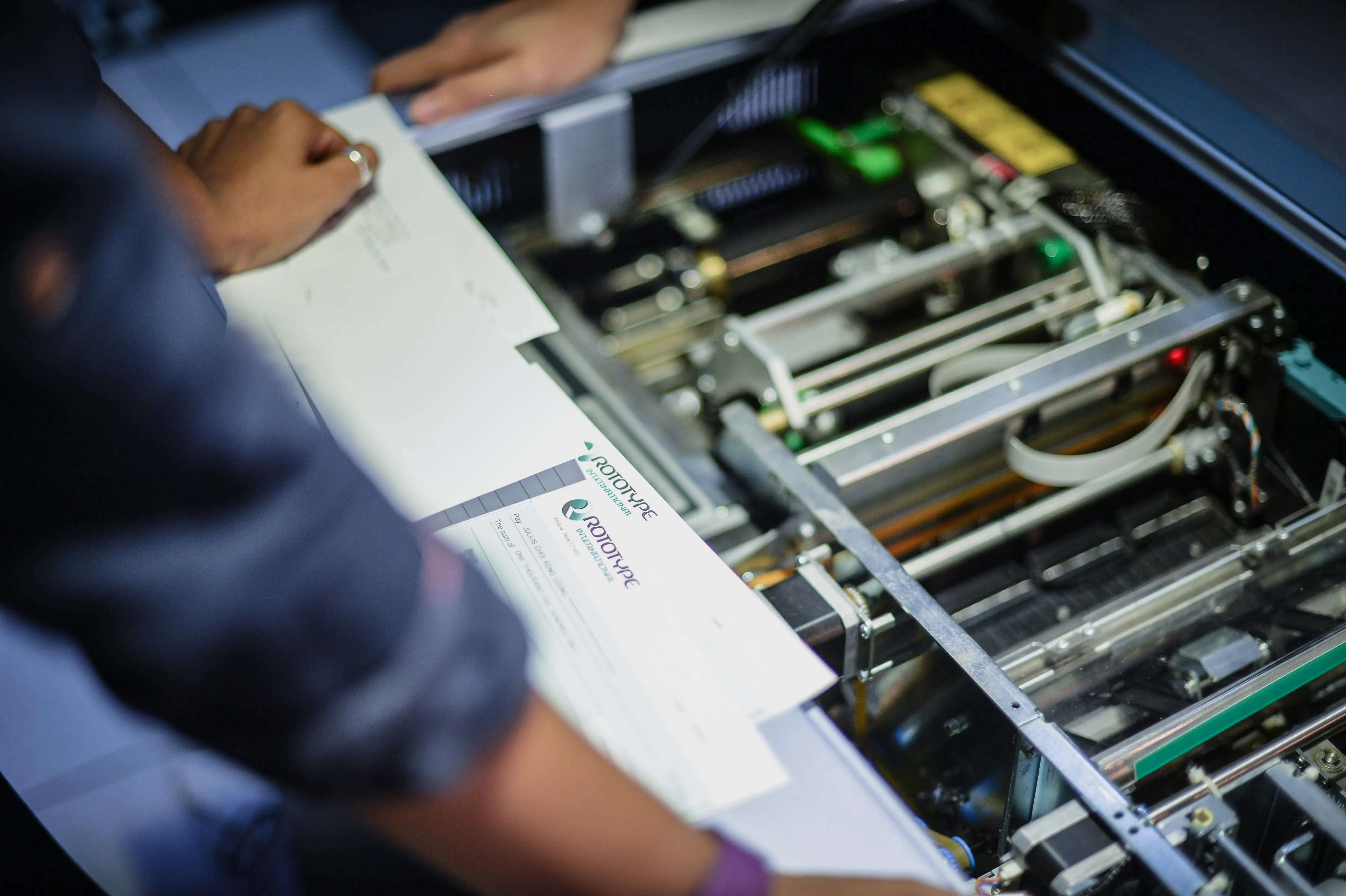 On-Demand Chequebook Printer for Back-Office