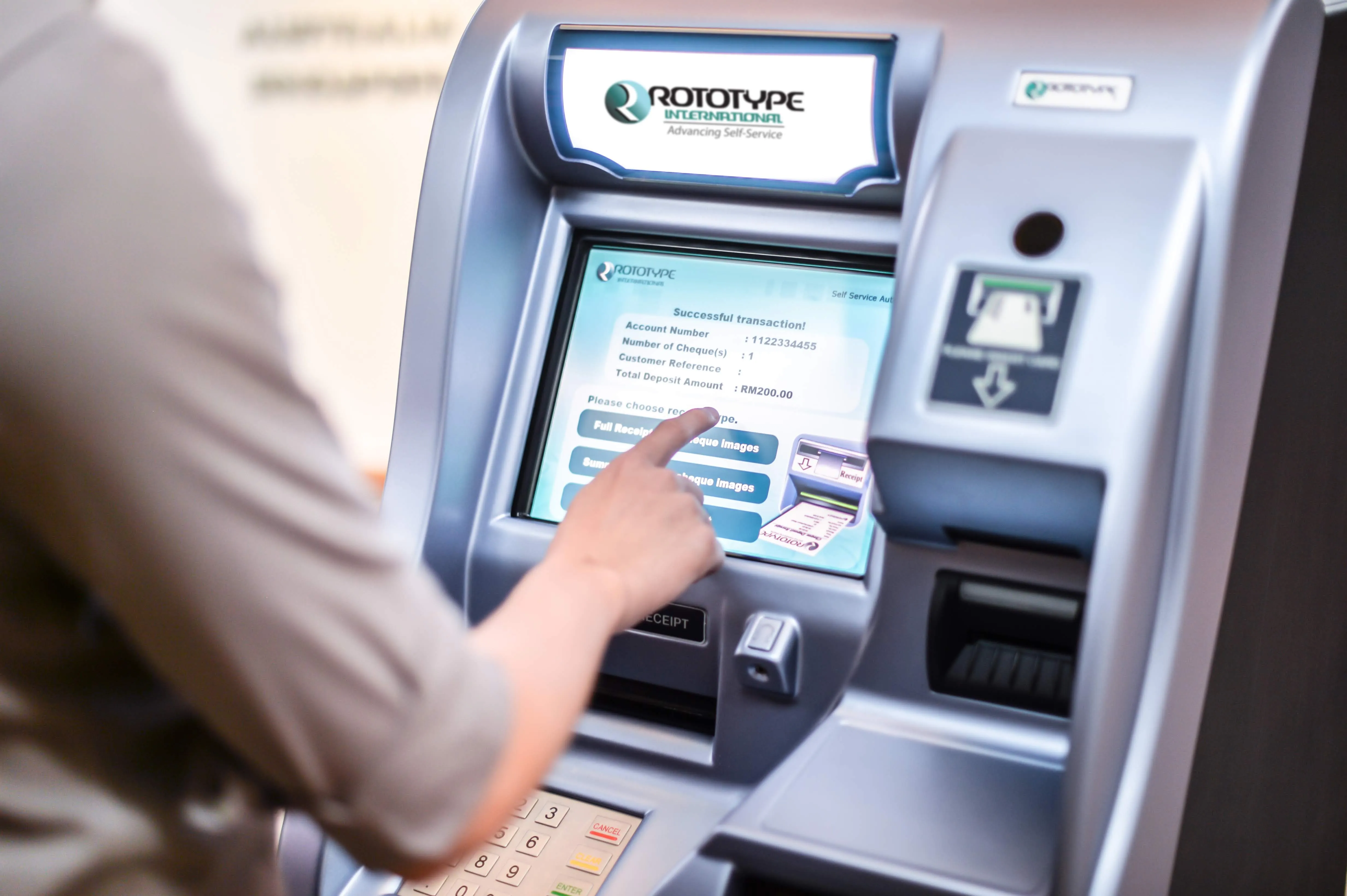 Self-Service Bulk Cheque Deposit Kiosk