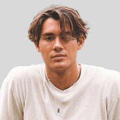 a man with white shirt