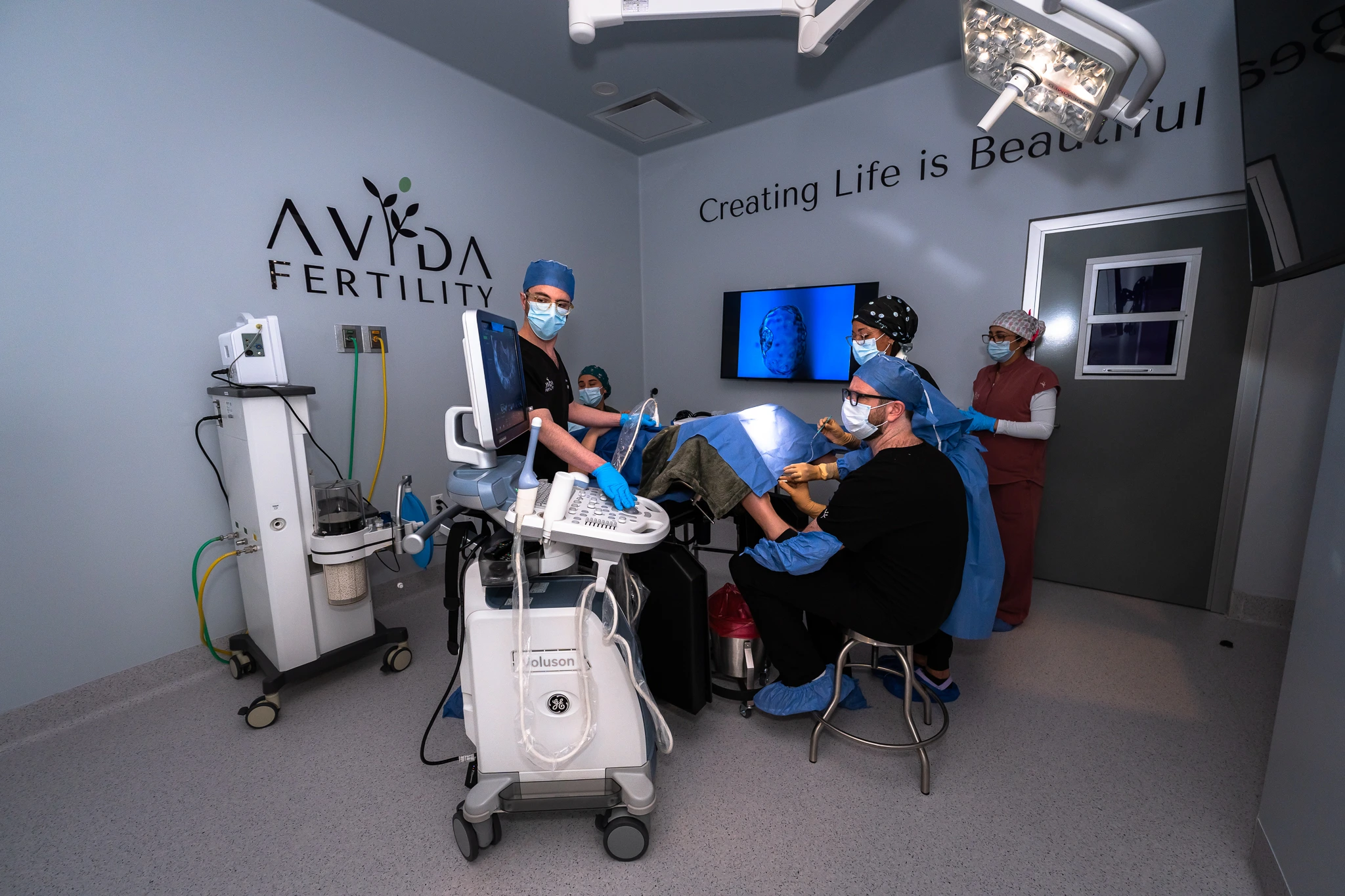 Quirófano de Avida Fertility, donde se realiza la punción ovárica para obtener los óvulos