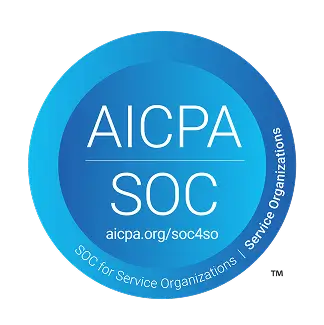 A blue circle with the words aicapa socc on it.