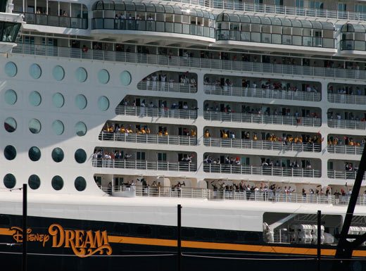 Disney Dream crew onboard