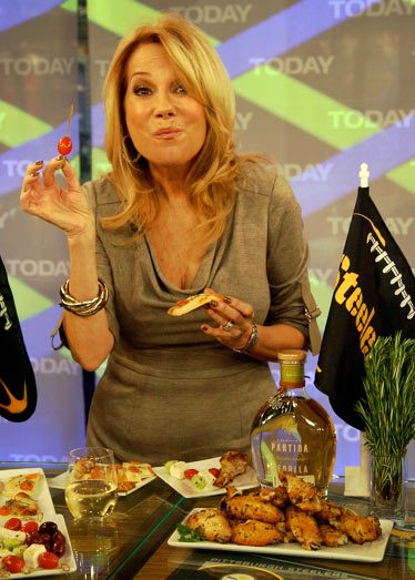 partybluprints at today show, orville redenbacher's popcorn bowl,Kathie Lee on Today Show,   super bowl party recipes