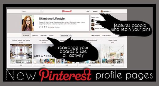 how to save the boards on the new pinterest profile page, pinterest new profile page