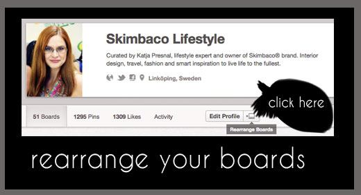 how to rearrange the boards on the new pinterest profile page, pinterest new profile page