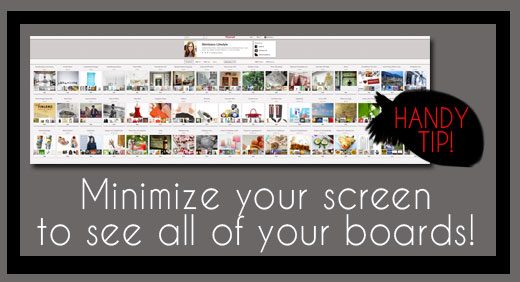 tips how to rearrange the boards on the new pinterest profile page, pinterest new profile page