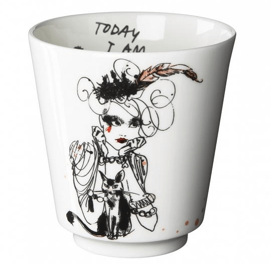 Lovisa Burfitt for Rörstrand, Mademoiselle Oiseau, dishes, scandinavian design, paris theme, Mademoiselle Oiseau coffee mug photo
