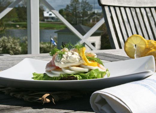 Danish Smørrebrød open faced shrimp sandwich, smorrebrod, shrimp sandwich, party food