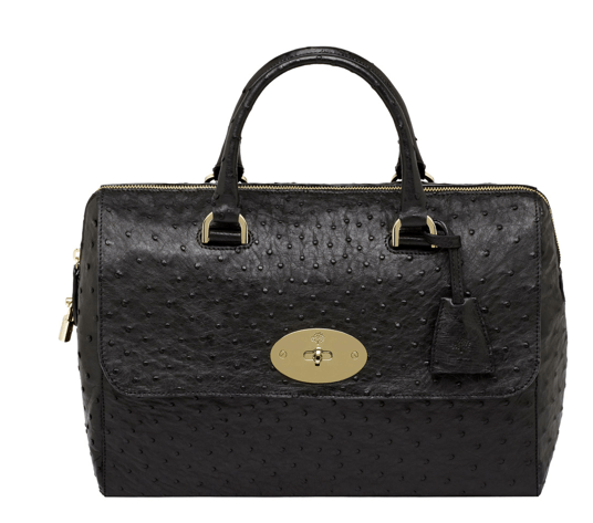 Mulberry Del Rey Black Ostrich