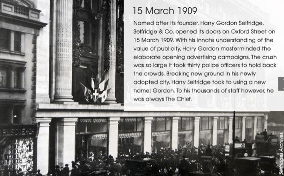 Selfridges opening 