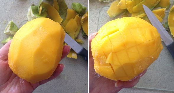 how to cut mangos