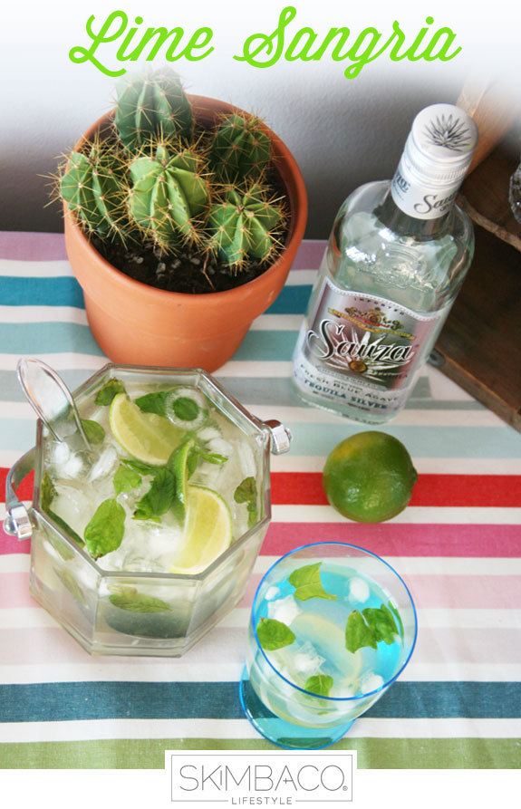 Lime sangria