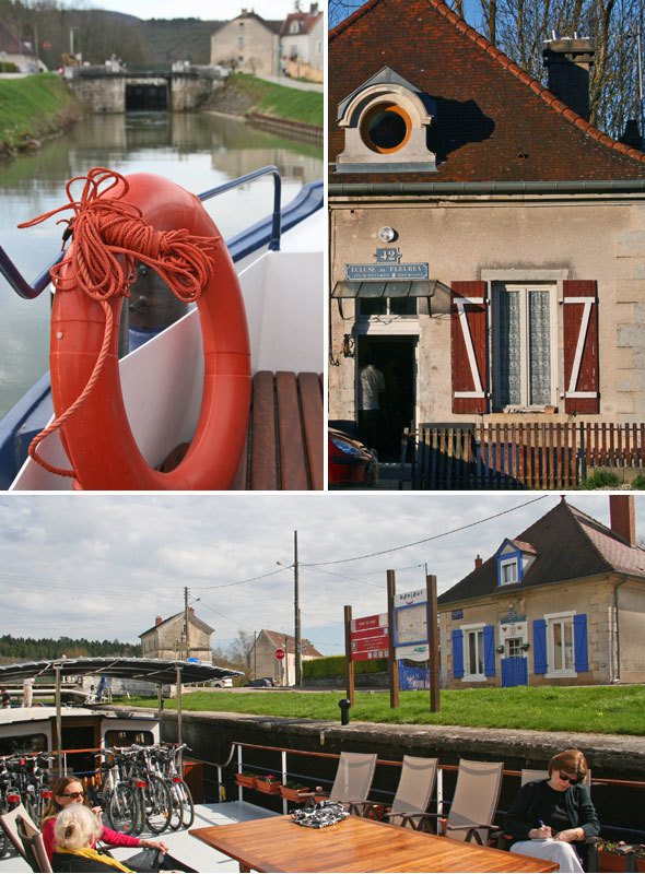 River cruise in Burgundy, France
