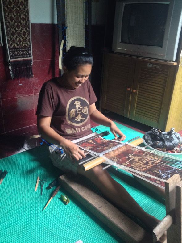Balinese Ikat weaving 