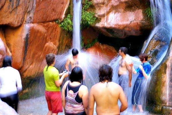 Shower break on the Grand Canyon I @Gene17Kayaking