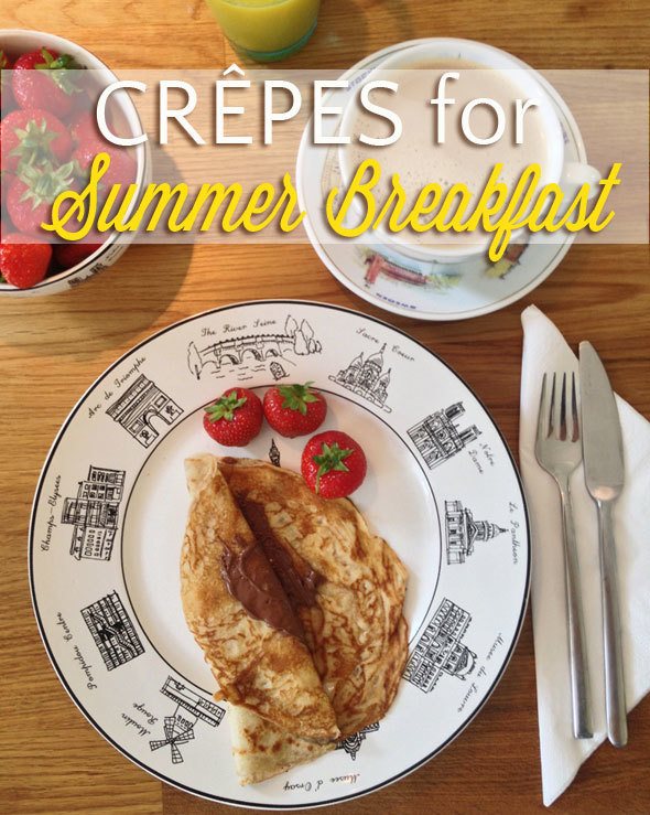 Crêpes for breakfast