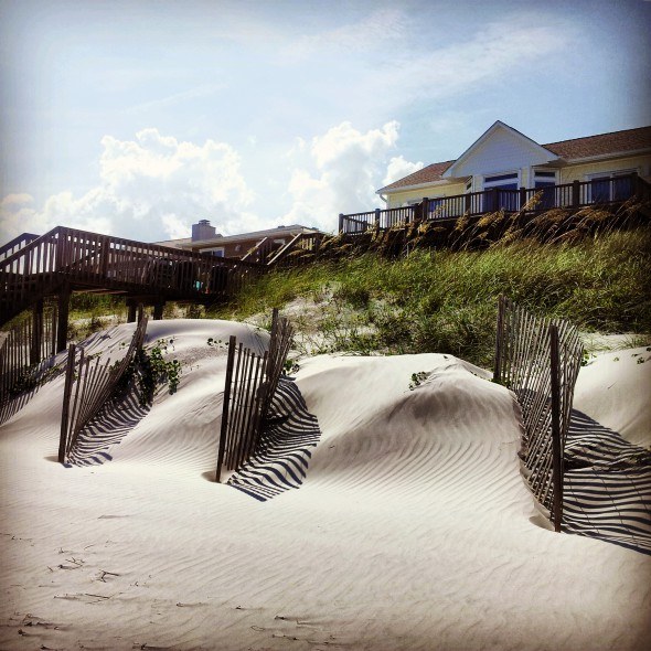 Relaxing at Topsail Beach, NC 