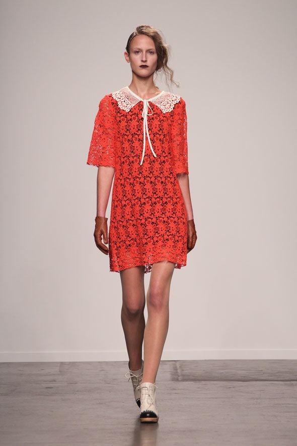 ivana helsinki red lace dress