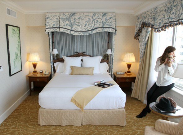 The Bedroom of the Flood Suite at The Fairmont 