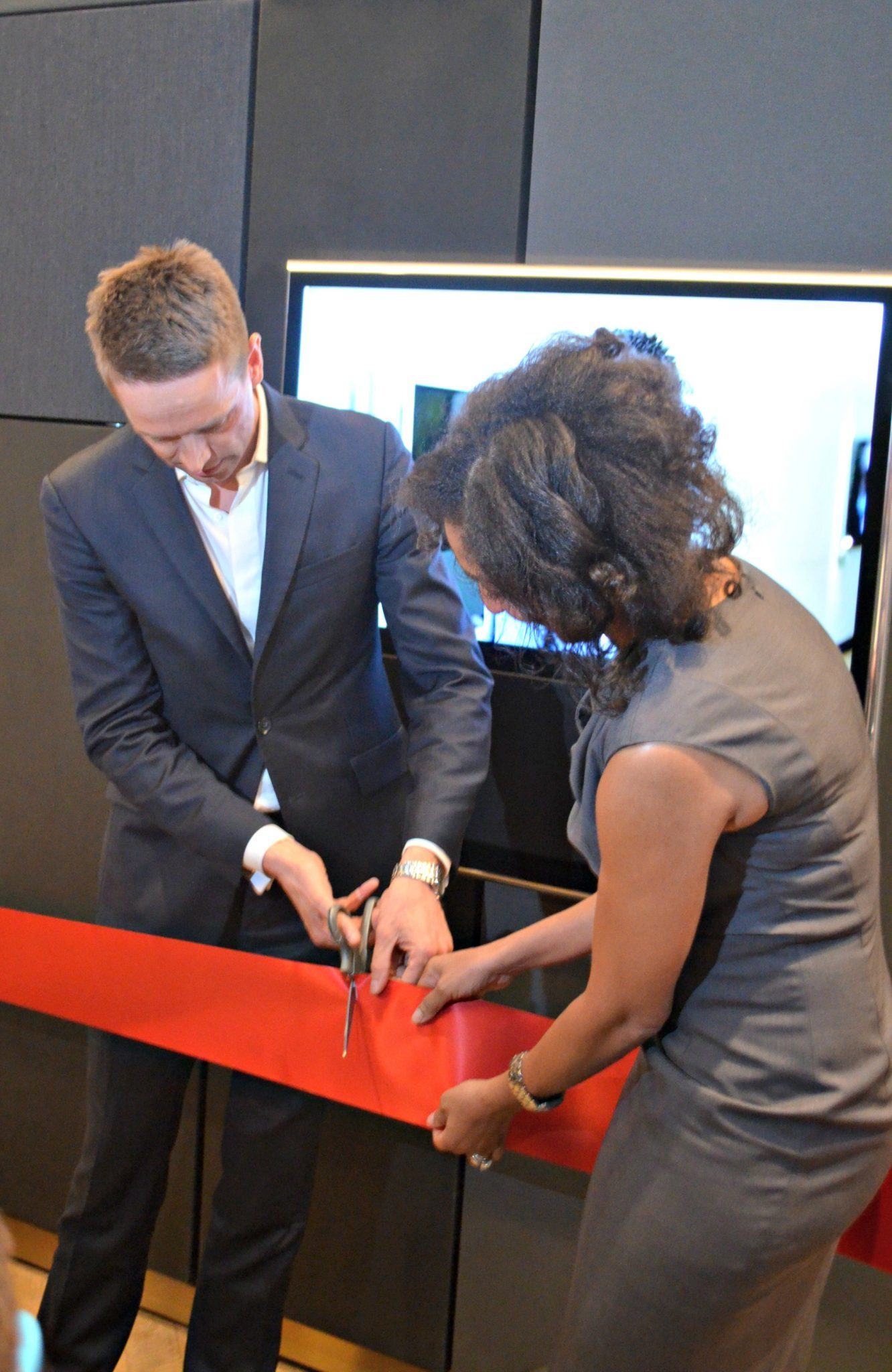 bang olufsen ribbon cutting