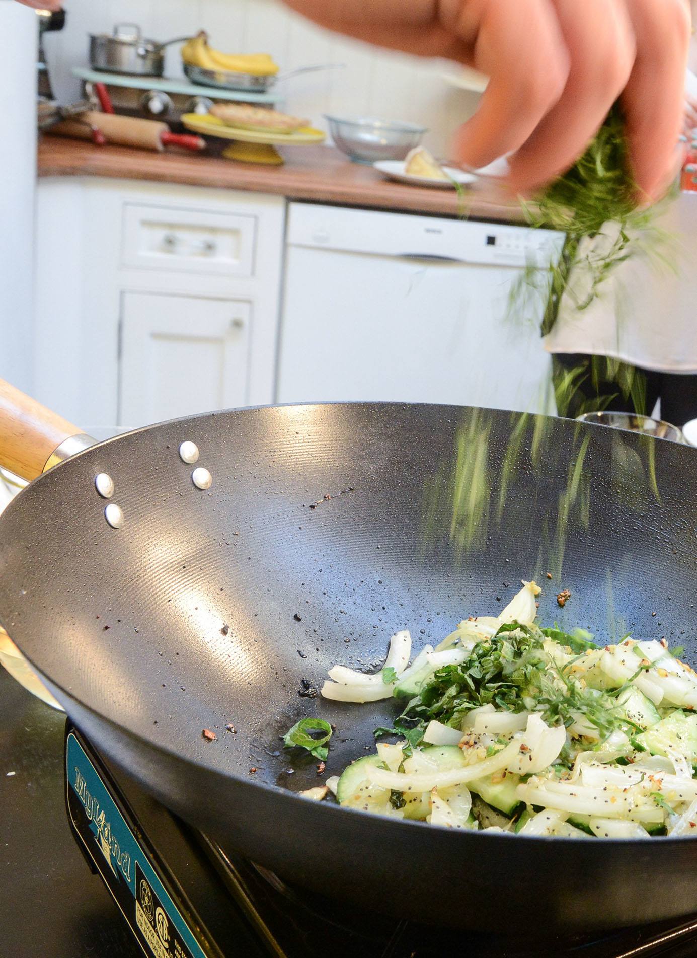 Fried Cucumbers with Poppy seed