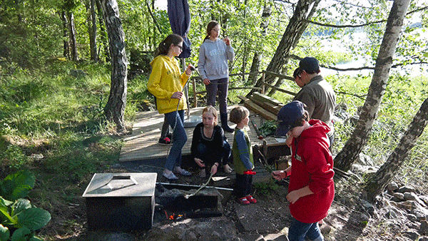 My girl scout skills were useful at the summer house in Finland too. 