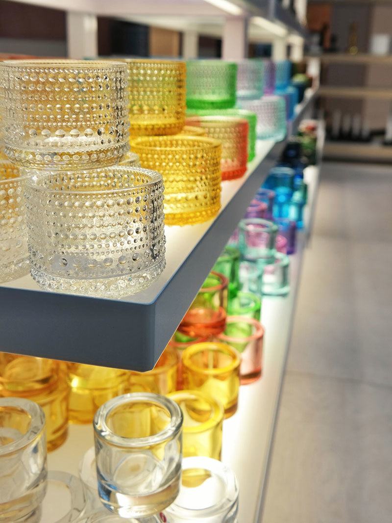 iittala glass - helmi candle votives in multiple colors 