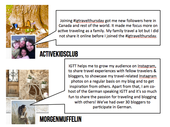 Power of Instagram Travel Thursday community