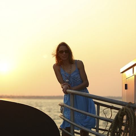Reeta Laaksonen in Kerala, India. Reeta has traveled around the world several times, and recently visited India. 