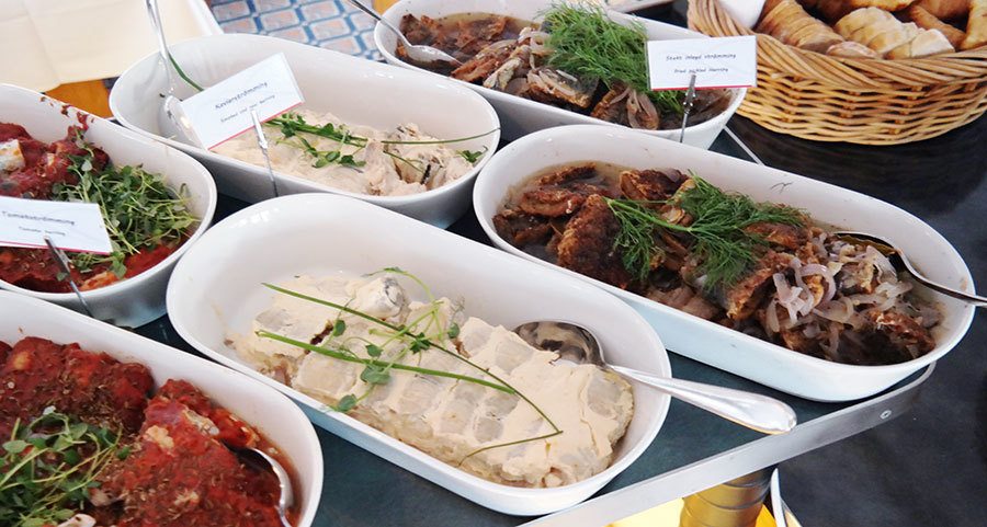 Cold fish dishes in Swedish Smörgåsbord | Travel feature by @skimbaco